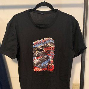 Mens Vintage Black Graphic T - Shirt